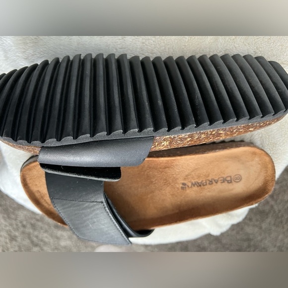 Black Bearpaw slides sandals‎ shoes women’s 8 - Picture 3 of 3